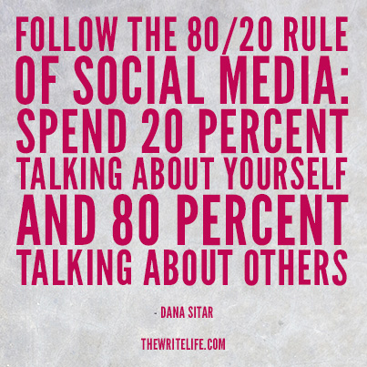 80/20 rule of social media