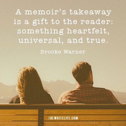 quote about a memoir