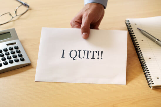 another word for quit job
