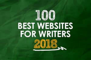 graphic for 100 best websites for writers 2018
