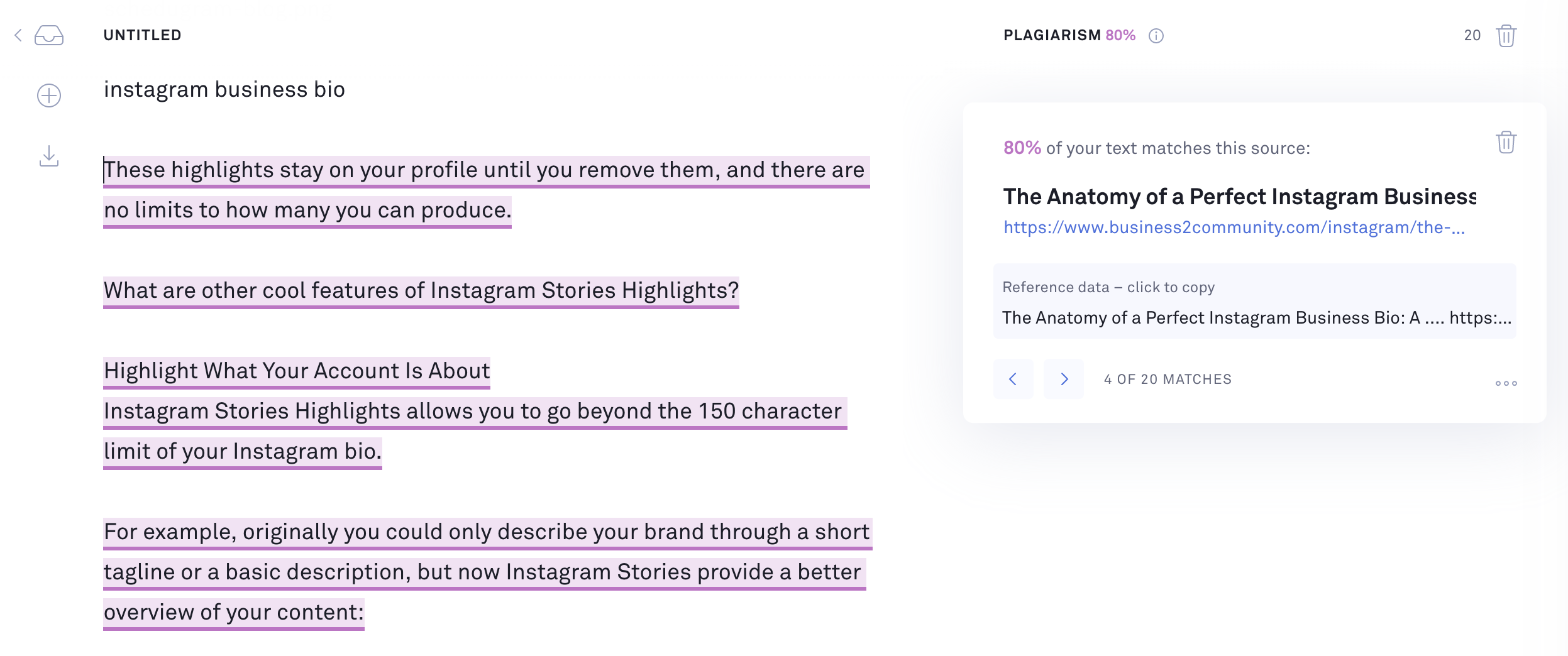 plagiarism checker grammarly