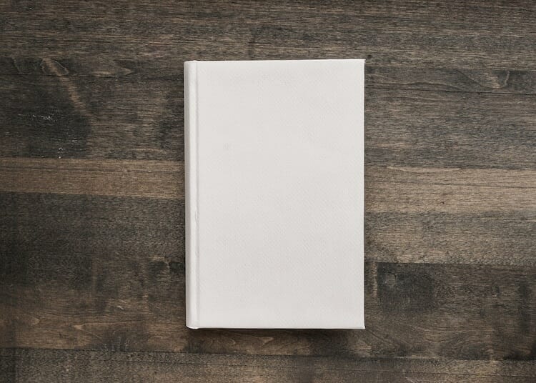blank white book cover - how to make a book cover