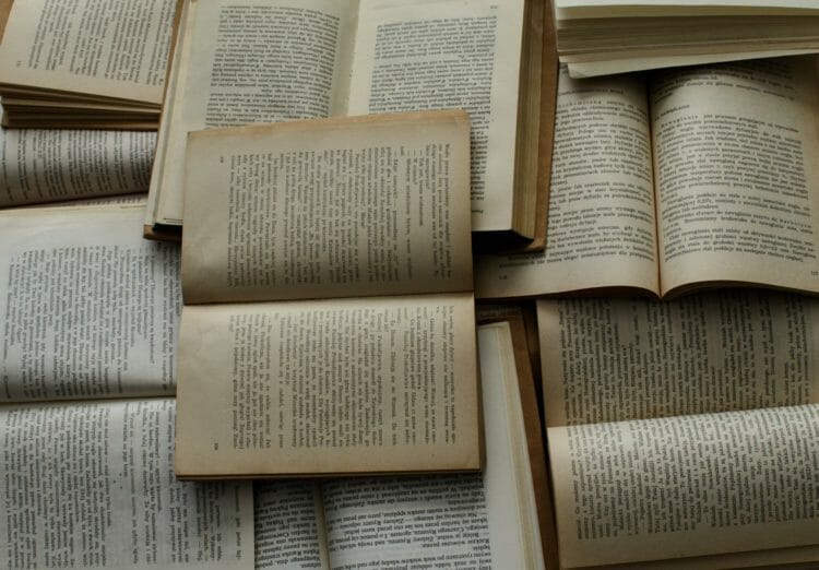 pile of open books - nanowrimo rules