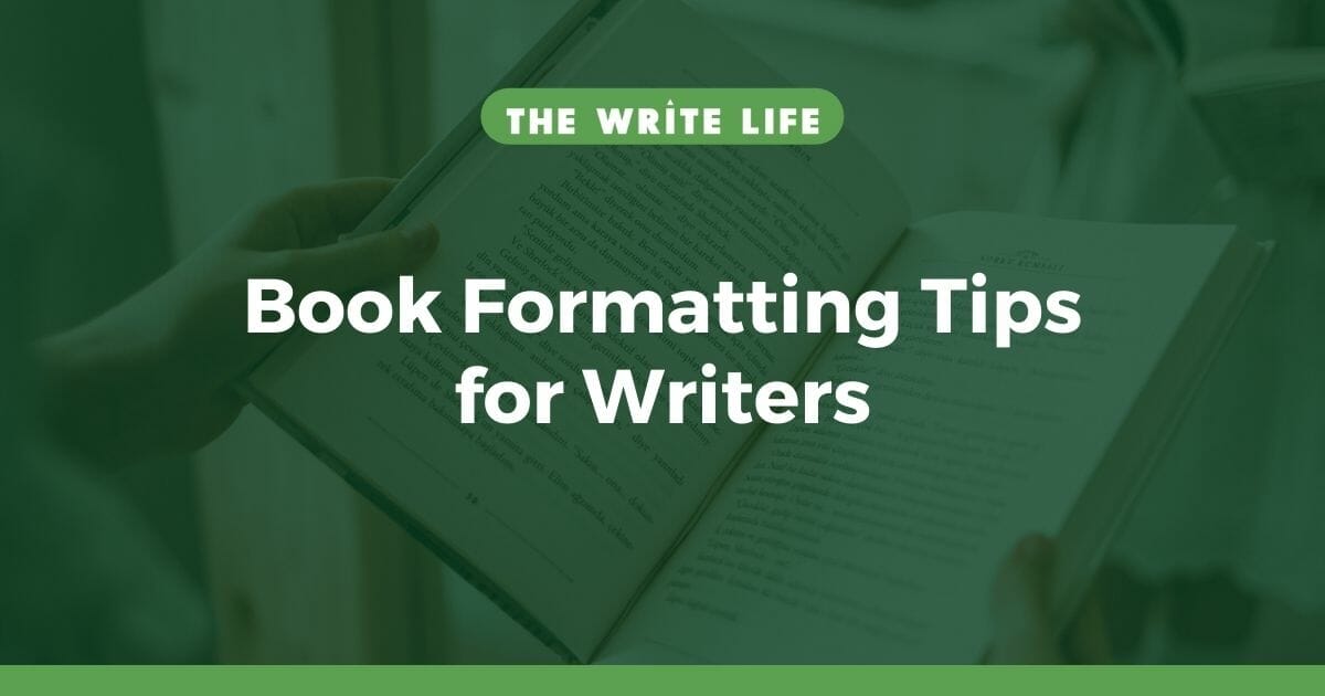 how to write a book in format